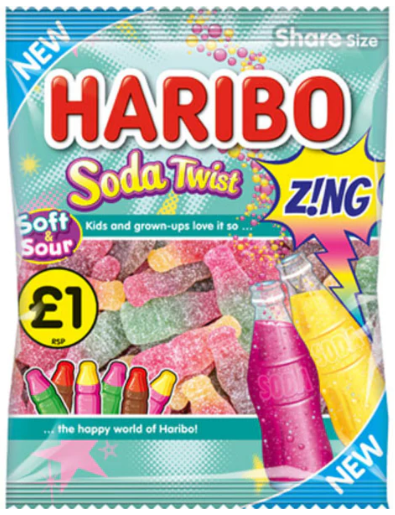  Haribo Soda Twist Zing 12 x 160g PM